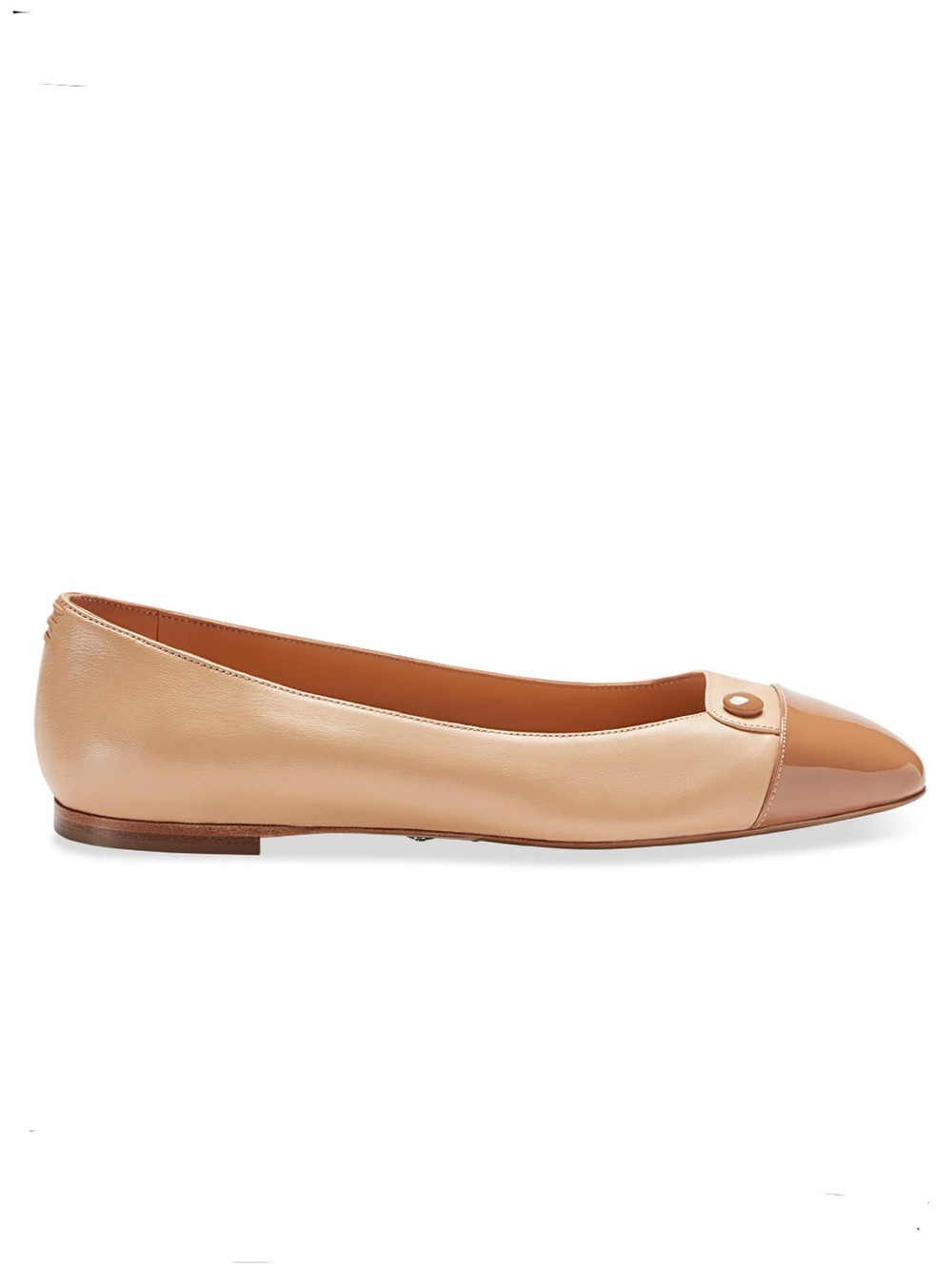 Sarah Flint - The Sachetto - Sand Nappa Leather Ballerina  (US 10 / EU 41)